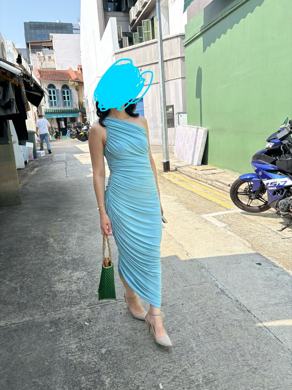 Norma Kamali Diana Dress blue XS